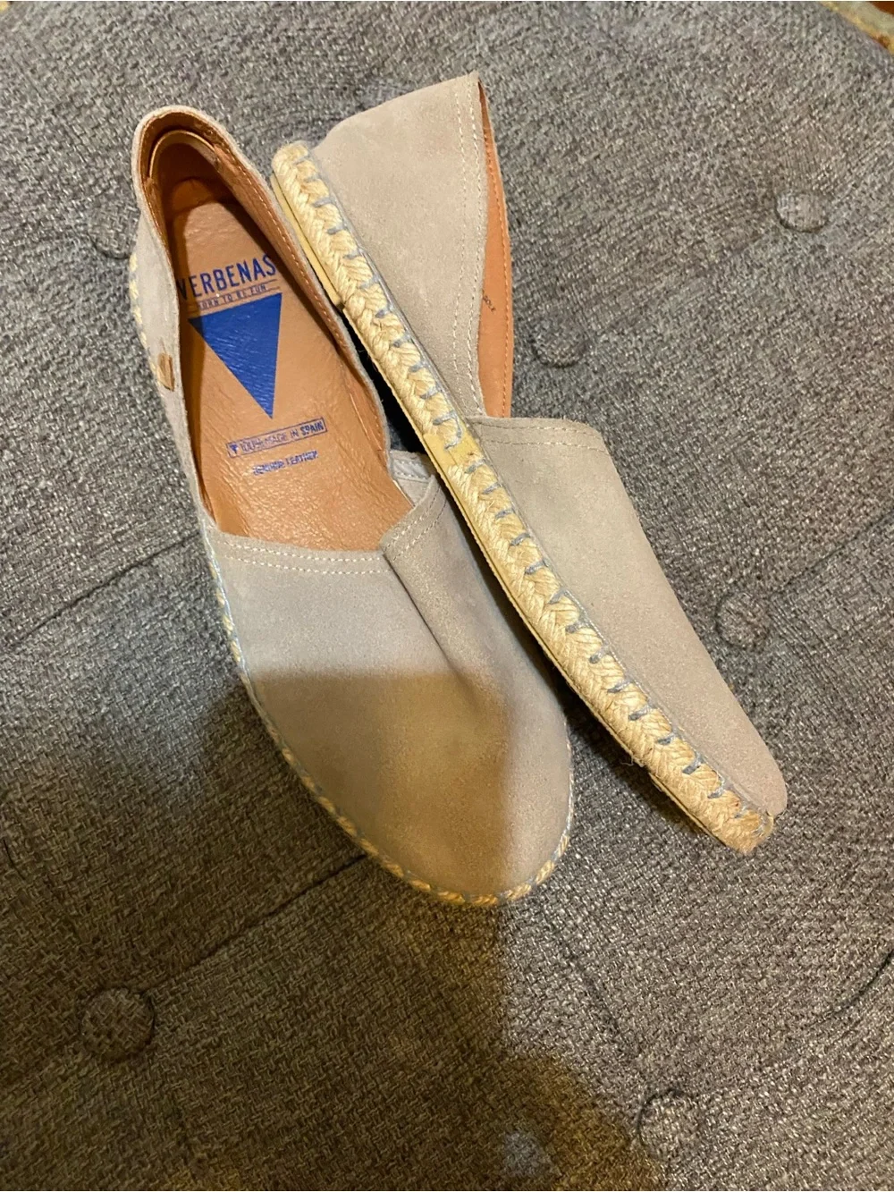 Women’s  Suede Espadrilles in Taupe